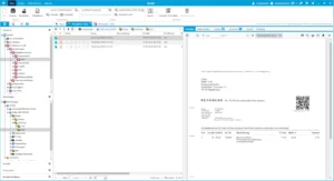 Screenshots des Ordnersystems in der Arbeitsmappe vom SelectLine DMS