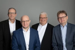Das vierköpfige Managementteam des Führungsteams der SelectLine Holding GmbH