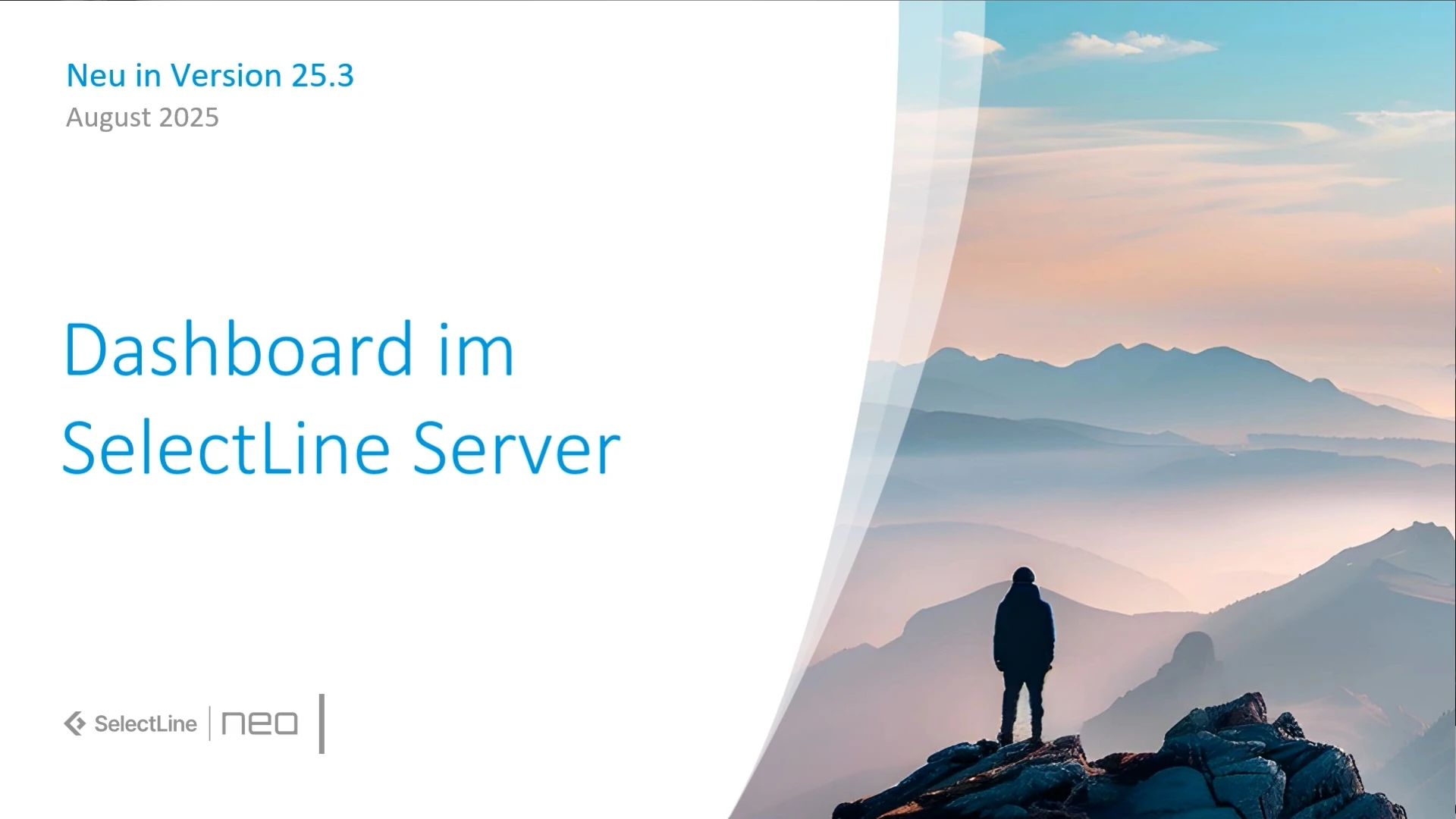 Neues in Version 25.3 Dashboard